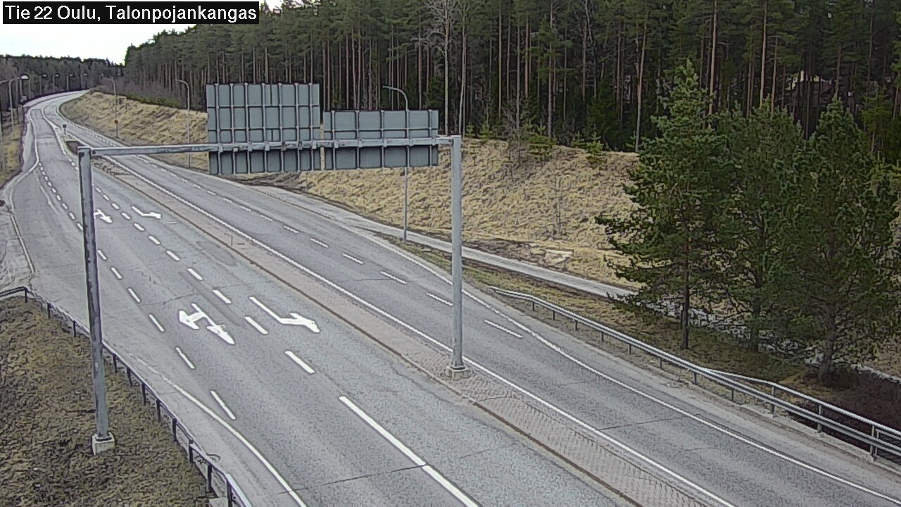 Weather Camera Image Väg 22 Oulu Heikkilänkangas, Oulu, Pohjois-Pohjanmaa