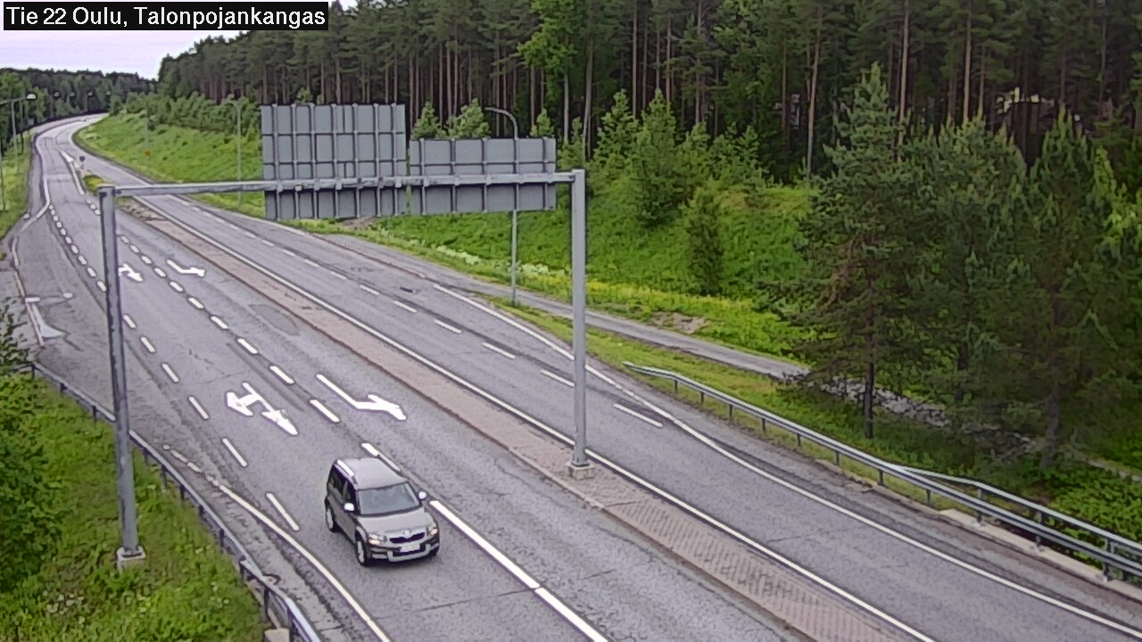 Weather Camera Image Väg 22 Oulu Heikkilänkangas, Oulu, Pohjois-Pohjanmaa