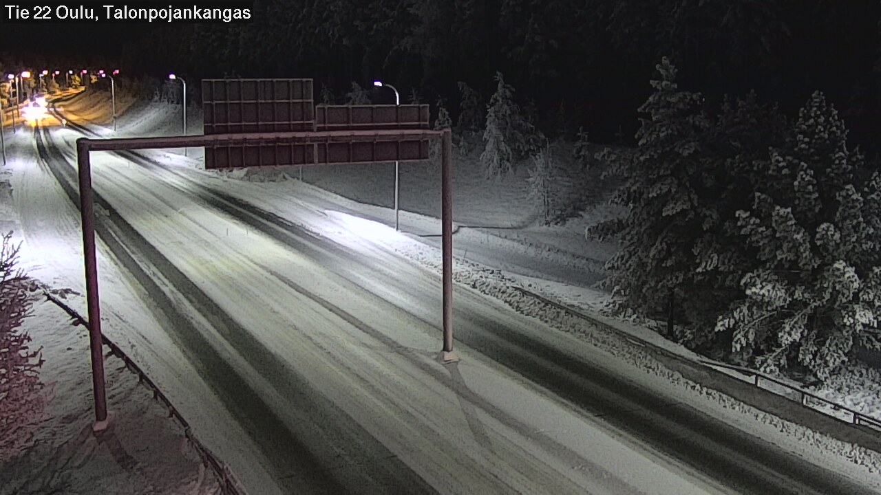 Weather Camera Image Road 22 Oulu Heikkilänkangas, Oulu, Pohjois-Pohjanmaa