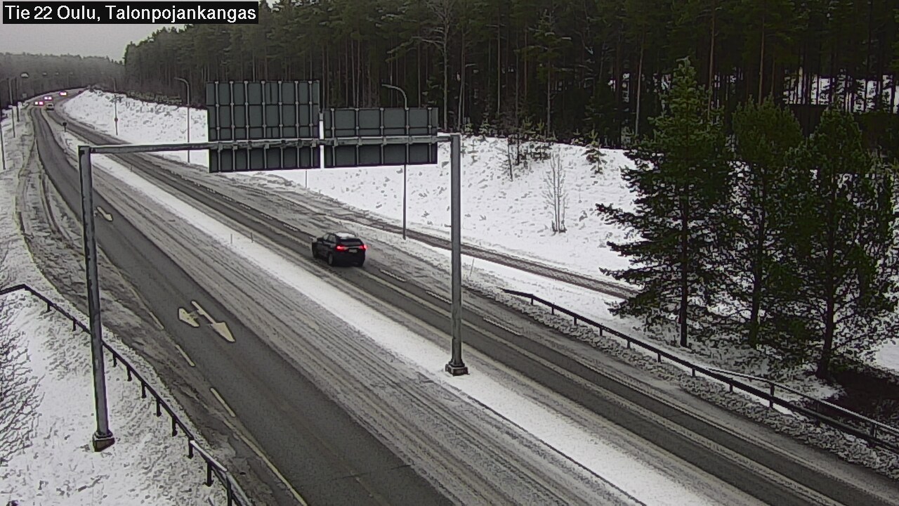 Weather Camera Image Road 22 Oulu Heikkilänkangas, Oulu, Pohjois-Pohjanmaa
