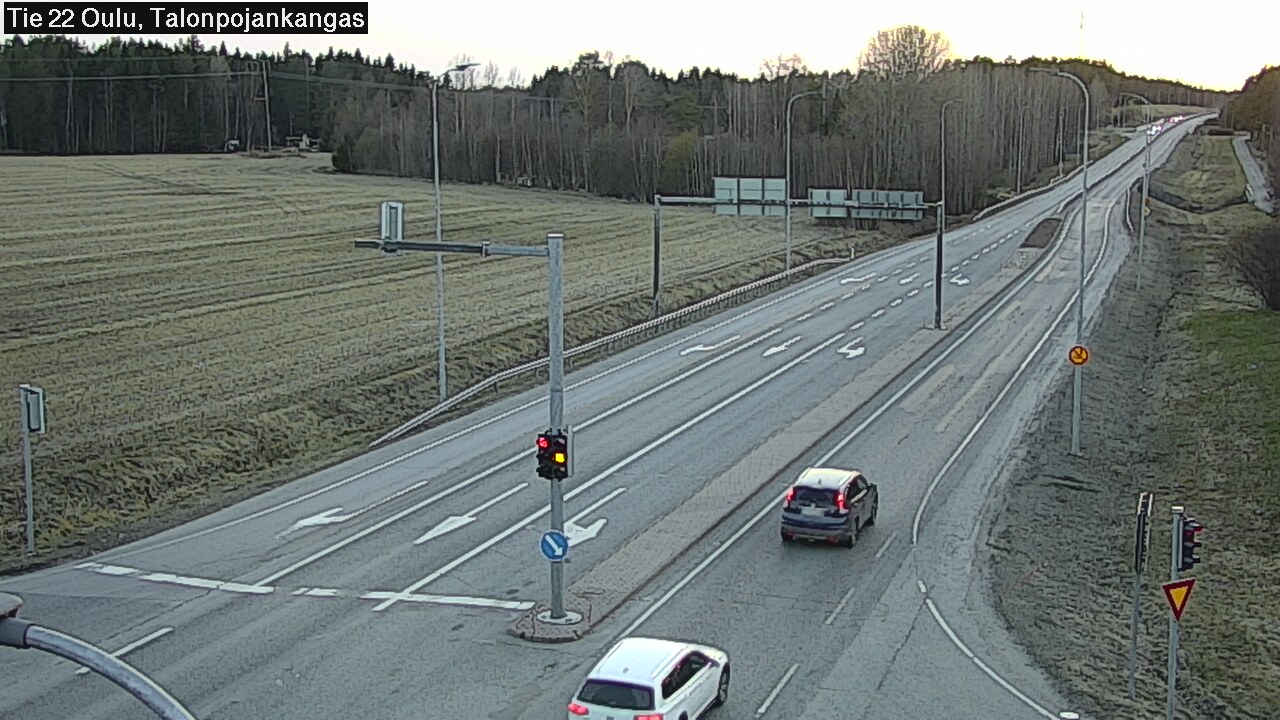 Weather Camera Image Väg 22 Oulu Heikkilänkangas, Oulu, Pohjois-Pohjanmaa
