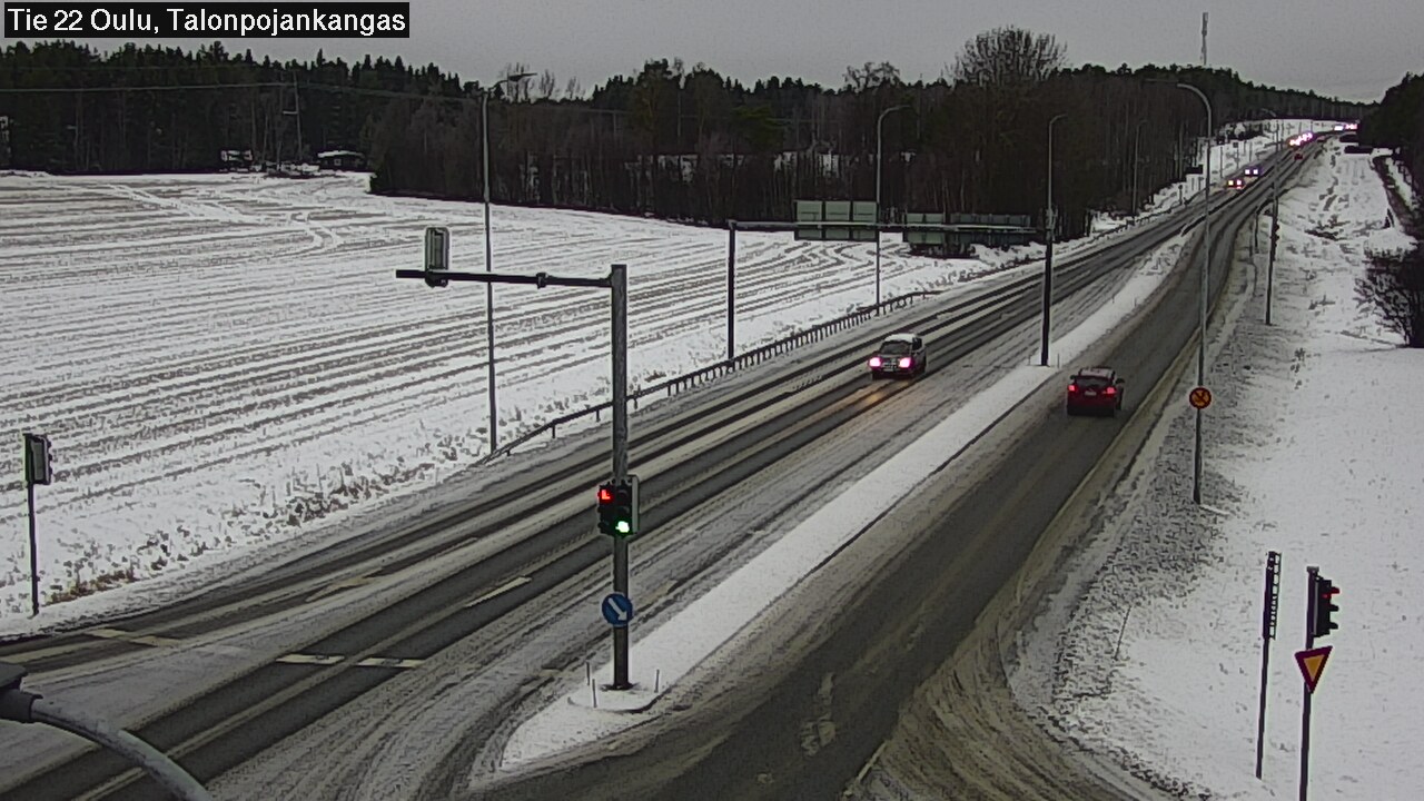 Weather Camera Image Road 22 Oulu Heikkilänkangas, Oulu, Pohjois-Pohjanmaa