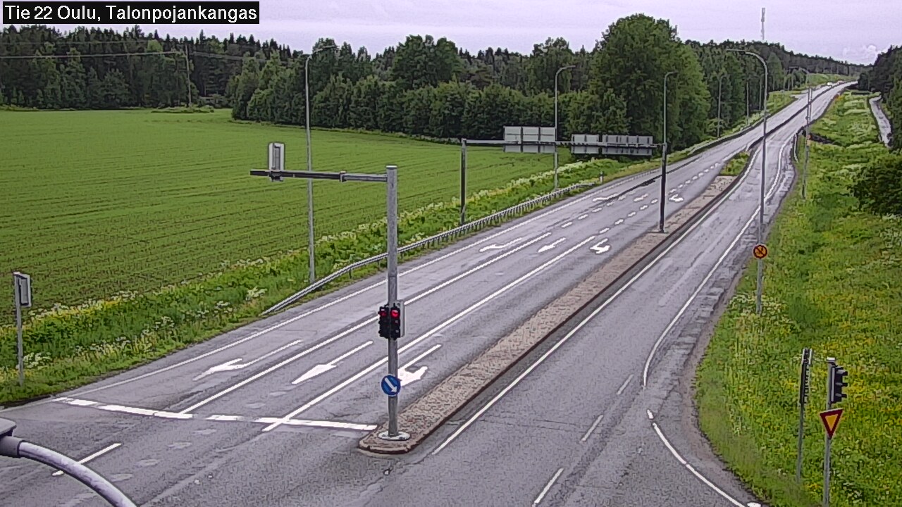 Weather Camera Image Road 22 Oulu Heikkilänkangas, Oulu, Pohjois-Pohjanmaa