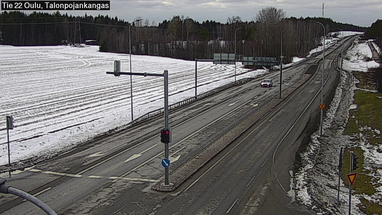 Weather Camera Image Väg 22 Oulu Heikkilänkangas, Oulu, Pohjois-Pohjanmaa