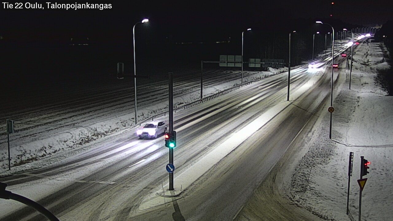 Weather Camera Image Road 22 Oulu Heikkilänkangas, Oulu, Pohjois-Pohjanmaa
