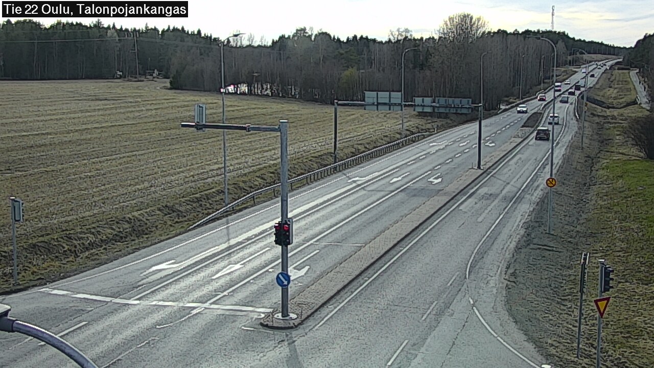 Weather Camera Image Väg 22 Oulu Heikkilänkangas, Oulu, Pohjois-Pohjanmaa