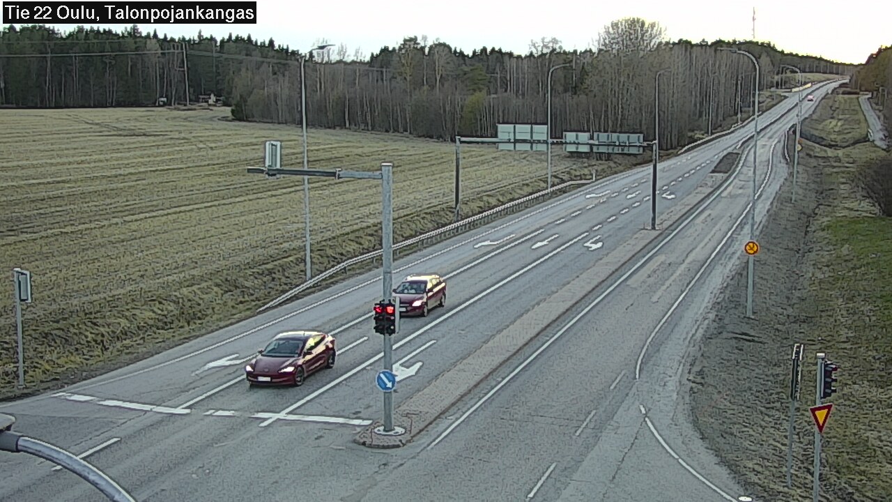 Weather Camera Image Väg 22 Oulu Heikkilänkangas, Oulu, Pohjois-Pohjanmaa