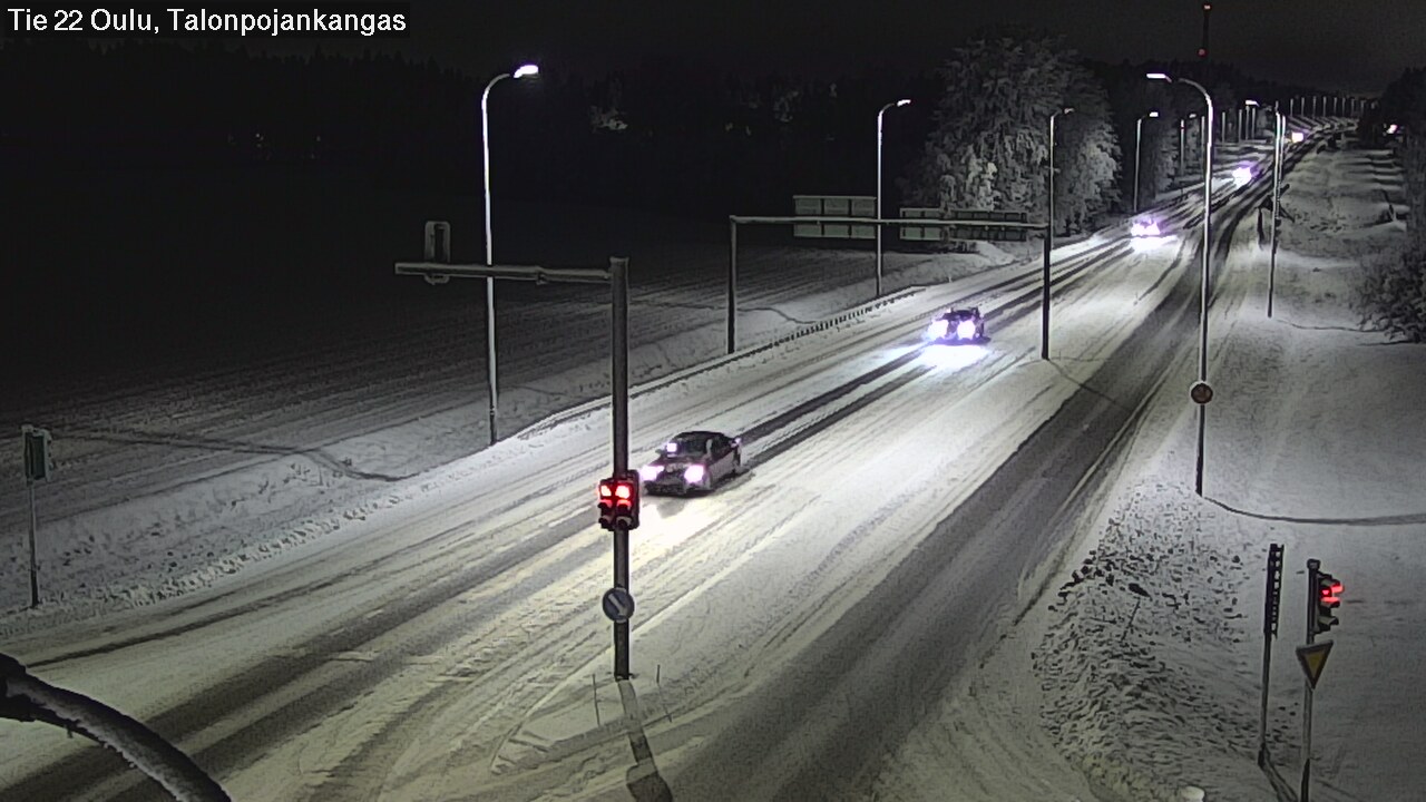 Weather Camera Image Väg 22 Oulu Heikkilänkangas, Oulu, Pohjois-Pohjanmaa