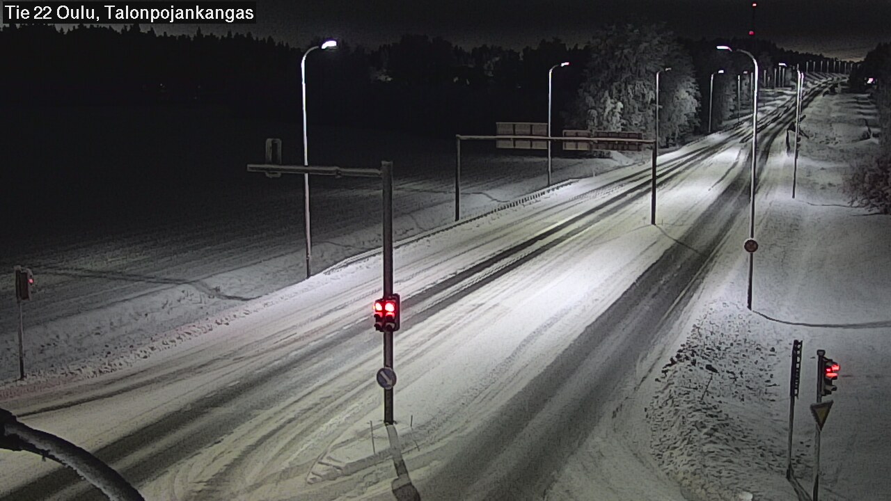 Weather Camera Image Road 22 Oulu Heikkilänkangas, Oulu, Pohjois-Pohjanmaa