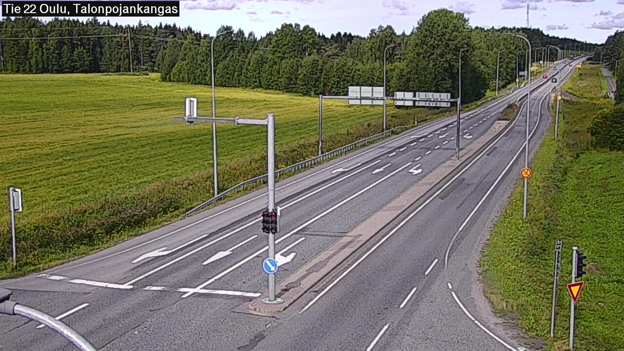 Weather Camera Image Väg 22 Oulu Heikkilänkangas, Oulu, Pohjois-Pohjanmaa