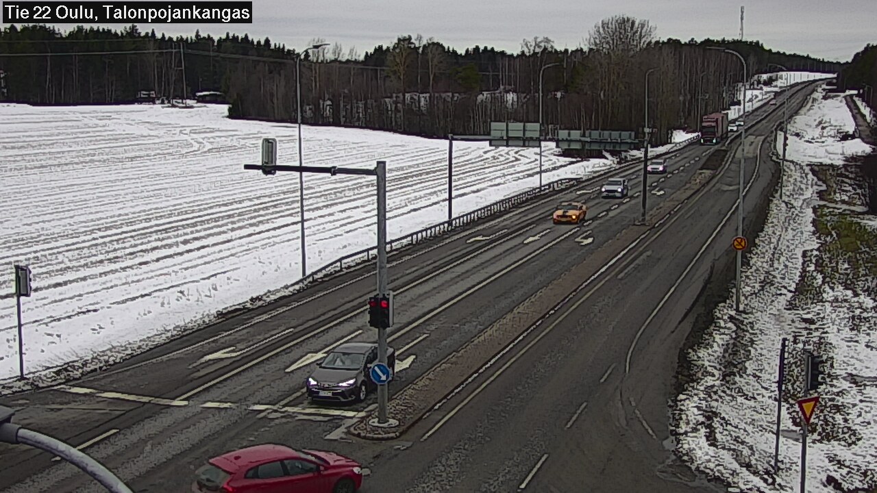 Weather Camera Image Road 22 Oulu Heikkilänkangas, Oulu, Pohjois-Pohjanmaa