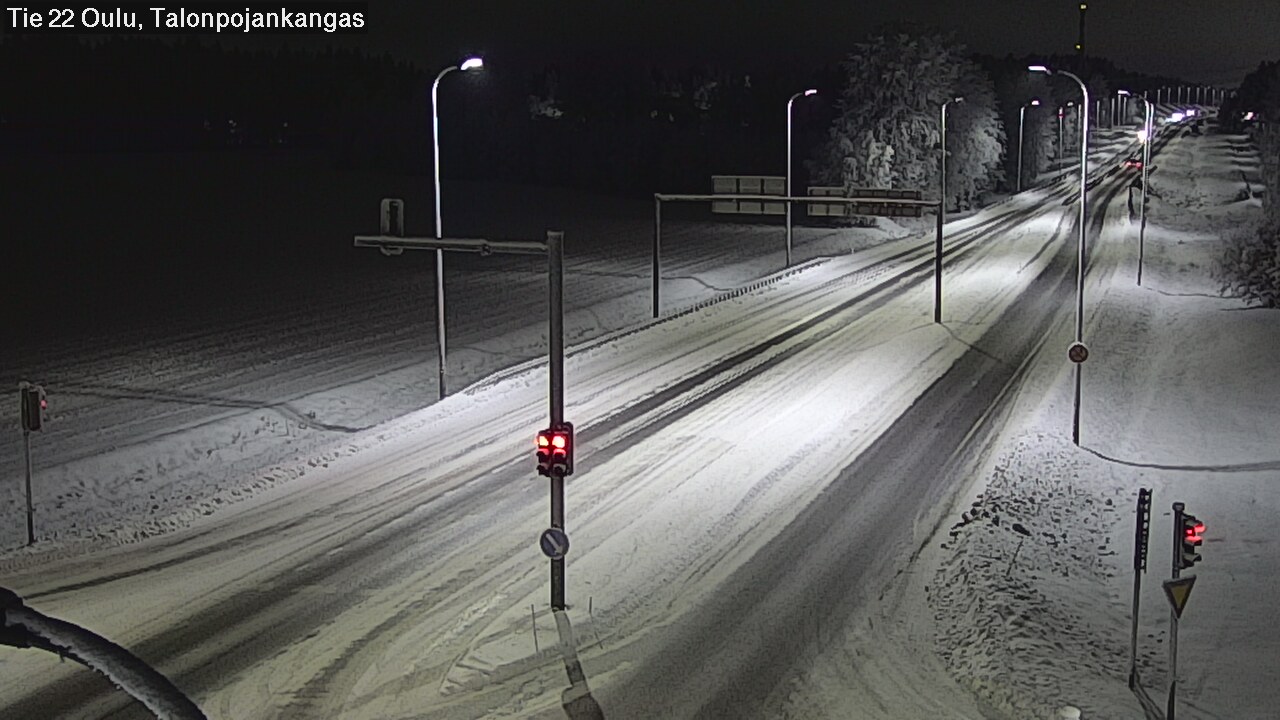 Weather Camera Image Väg 22 Oulu Heikkilänkangas, Oulu, Pohjois-Pohjanmaa