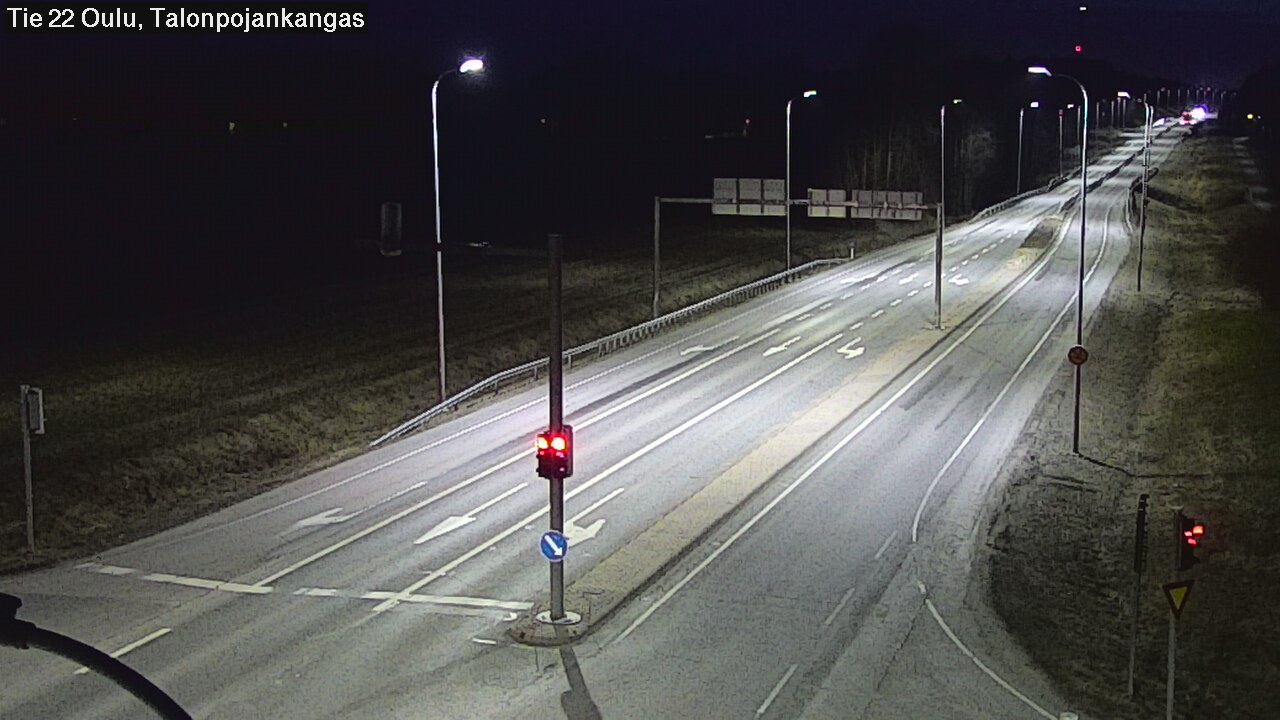 Weather Camera Image Väg 22 Oulu Heikkilänkangas, Oulu, Pohjois-Pohjanmaa
