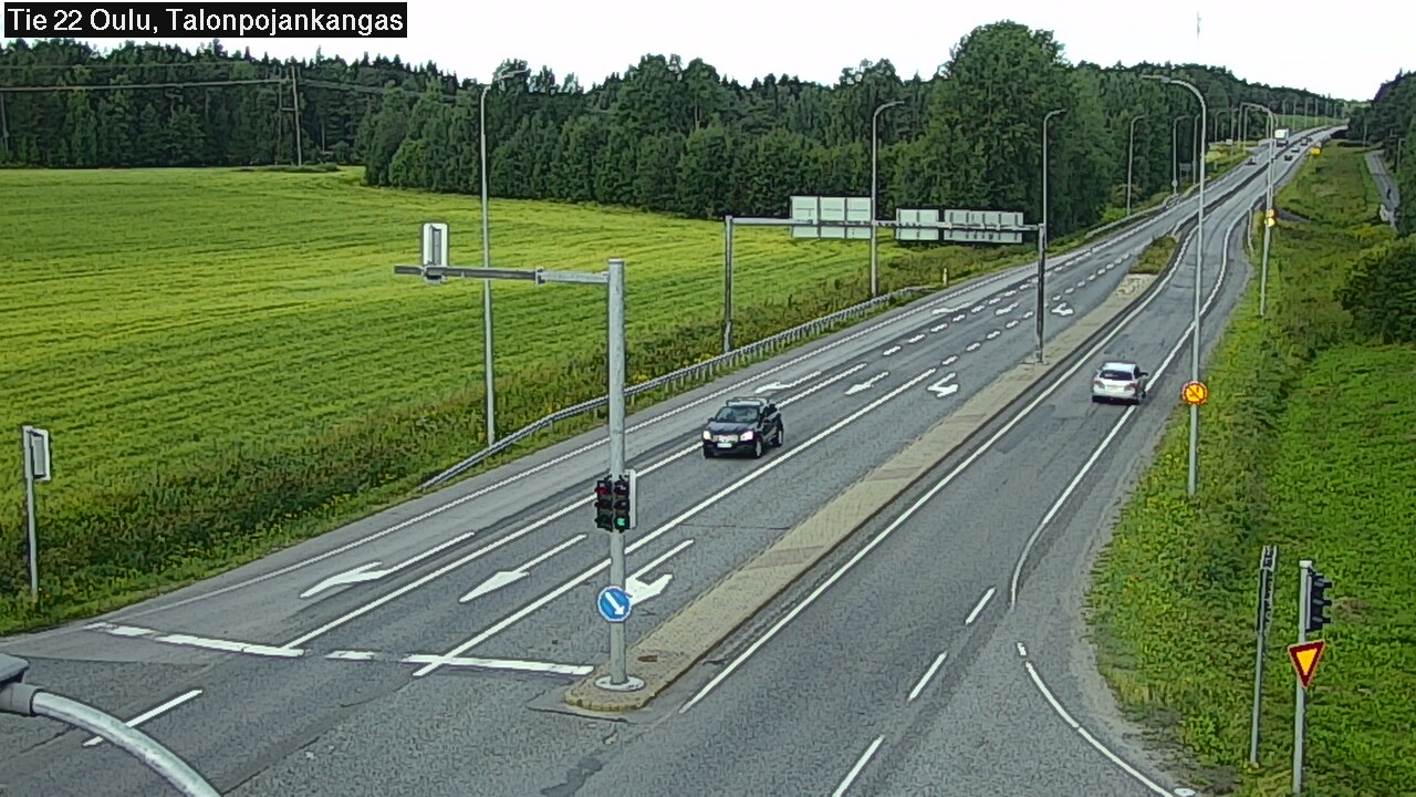 Weather Camera Image Väg 22 Oulu Heikkilänkangas, Oulu, Pohjois-Pohjanmaa