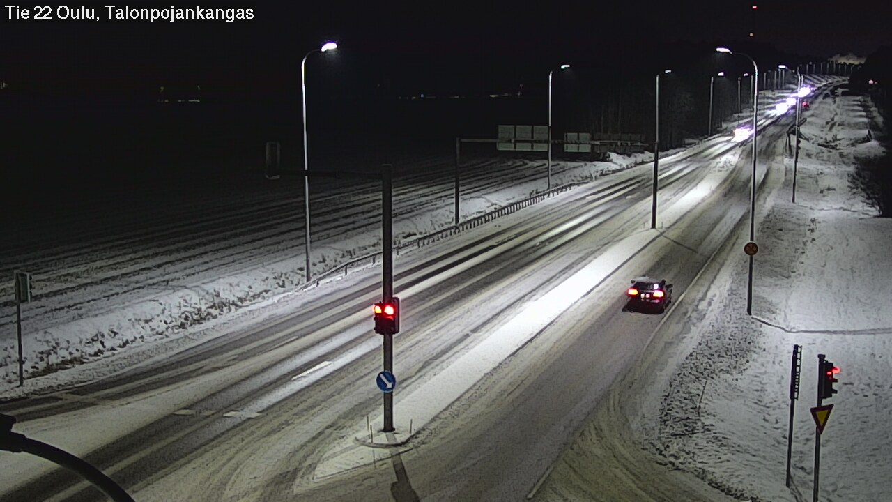 Weather Camera Image Road 22 Oulu Heikkilänkangas, Oulu, Pohjois-Pohjanmaa