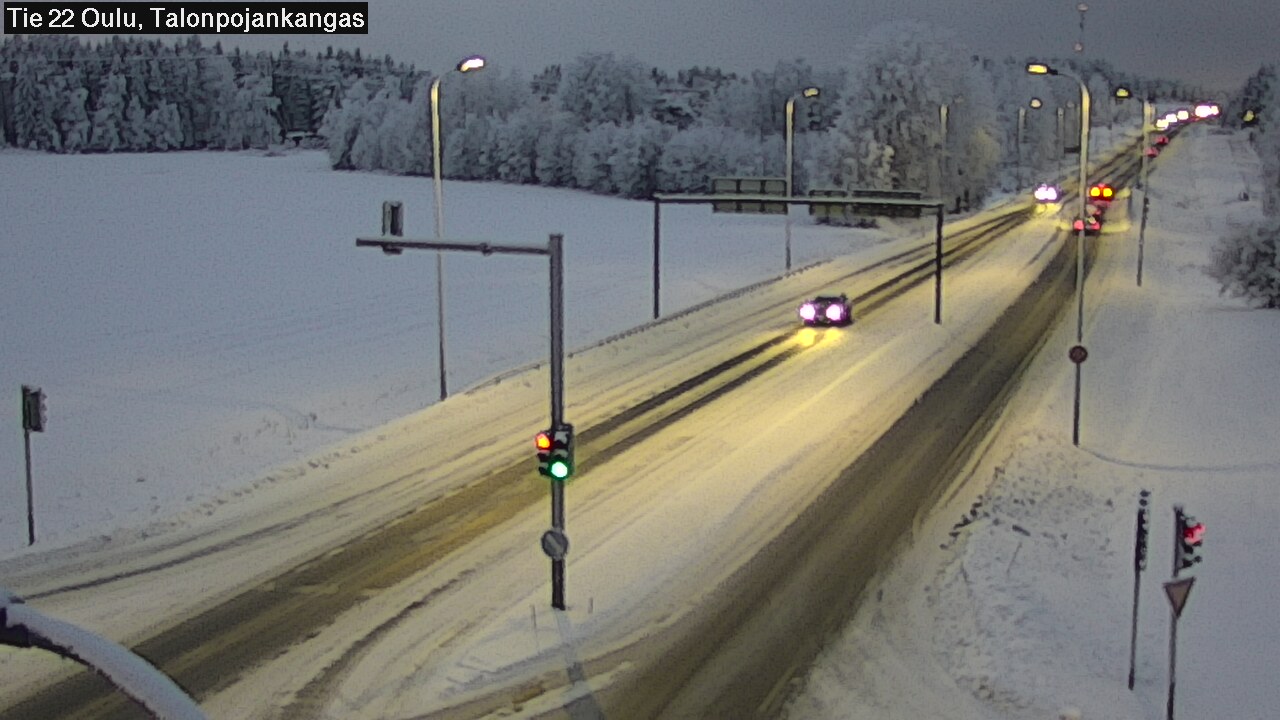 Weather Camera Image Väg 22 Oulu Heikkilänkangas, Oulu, Pohjois-Pohjanmaa