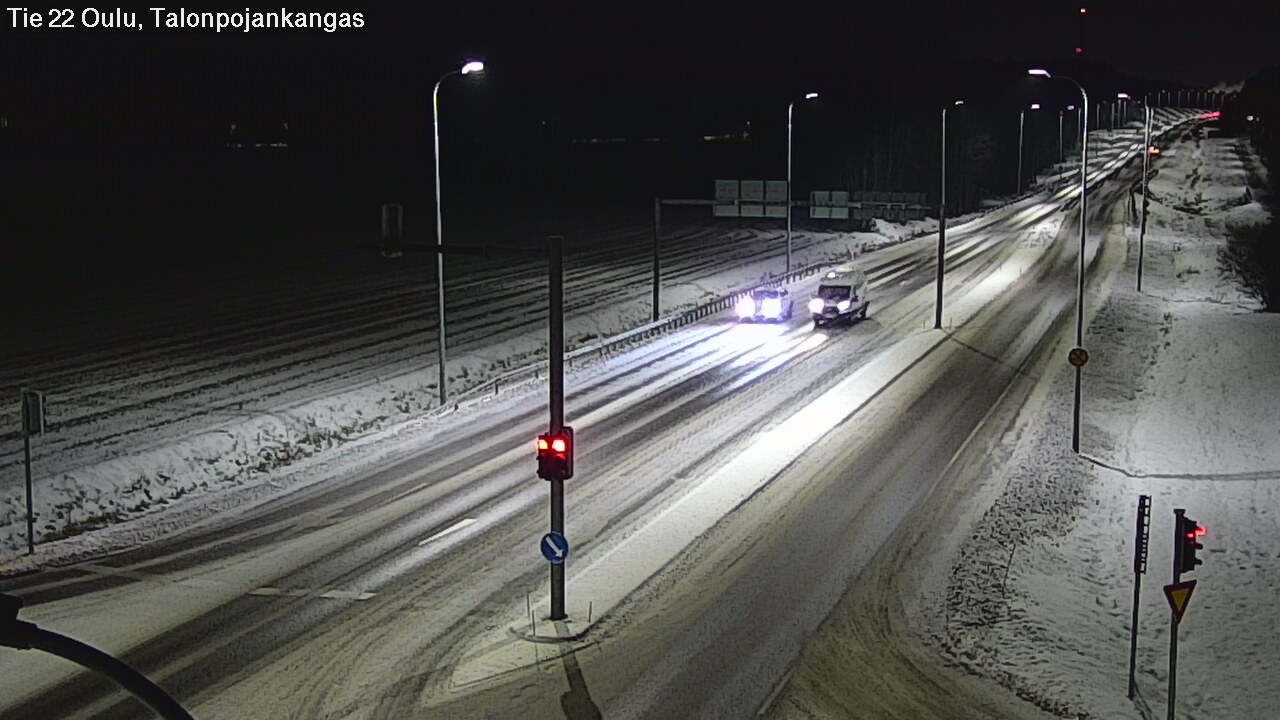Weather Camera Image Road 22 Oulu Heikkilänkangas, Oulu, Pohjois-Pohjanmaa