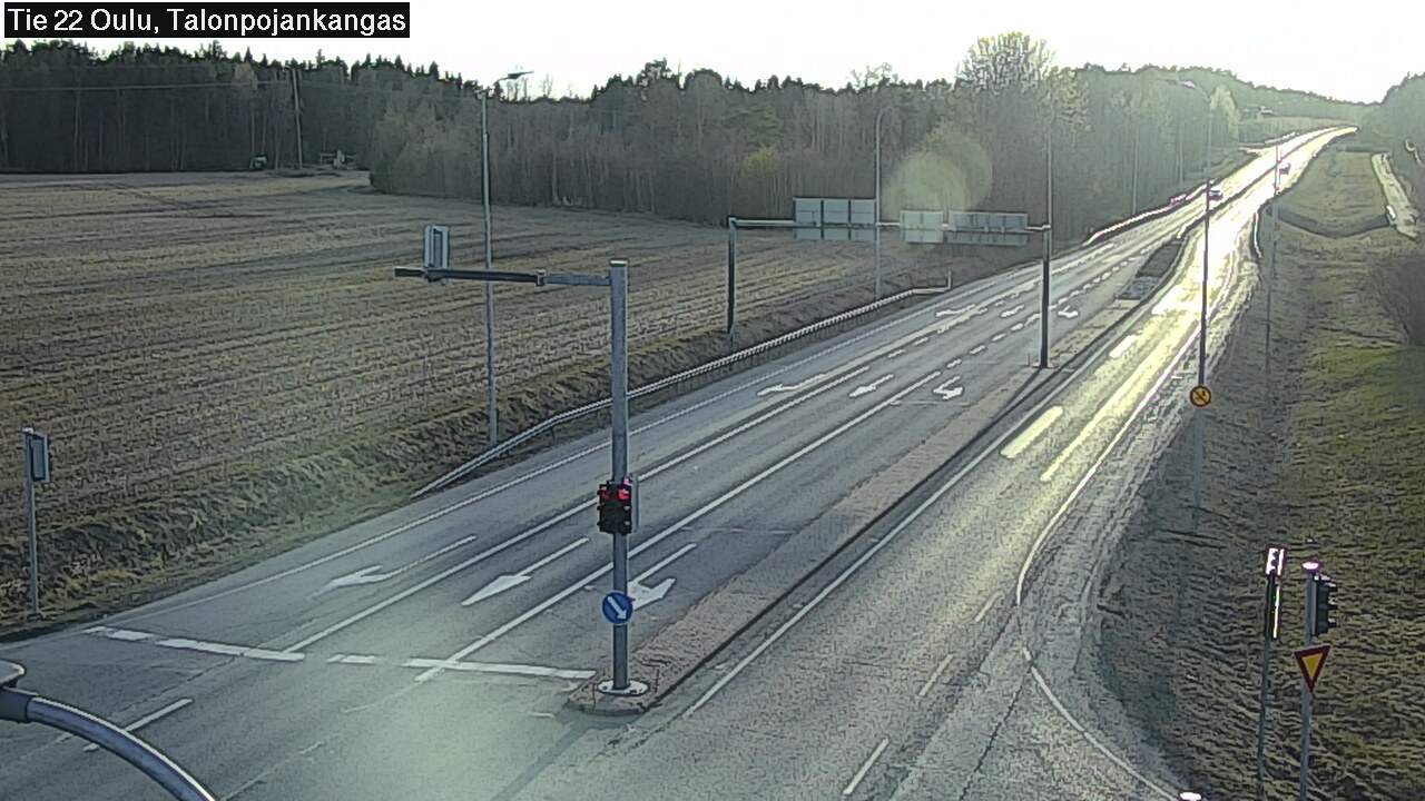 Weather Camera Image Väg 22 Oulu Heikkilänkangas, Oulu, Pohjois-Pohjanmaa