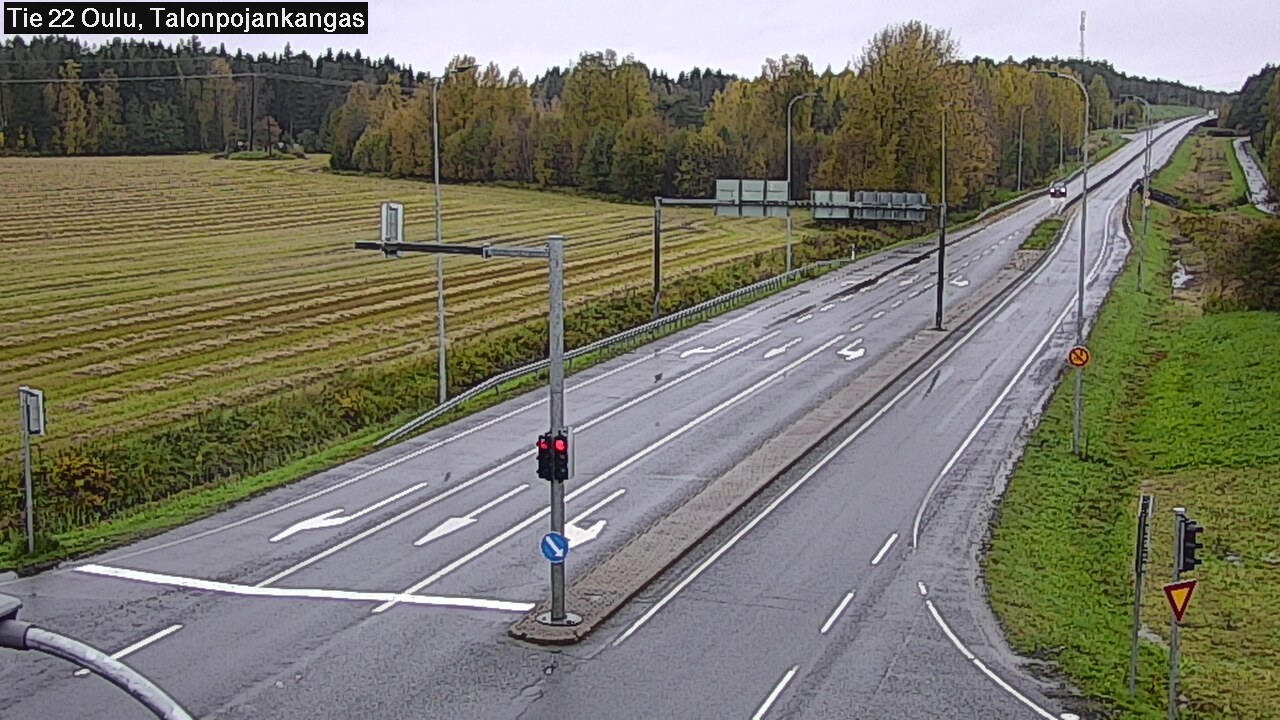 Weather Camera Image Road 22 Oulu Heikkilänkangas, Oulu, Pohjois-Pohjanmaa