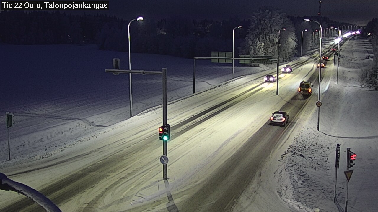 Weather Camera Image Väg 22 Oulu Heikkilänkangas, Oulu, Pohjois-Pohjanmaa