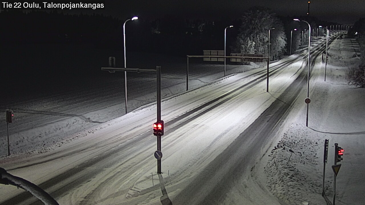 Weather Camera Image Väg 22 Oulu Heikkilänkangas, Oulu, Pohjois-Pohjanmaa