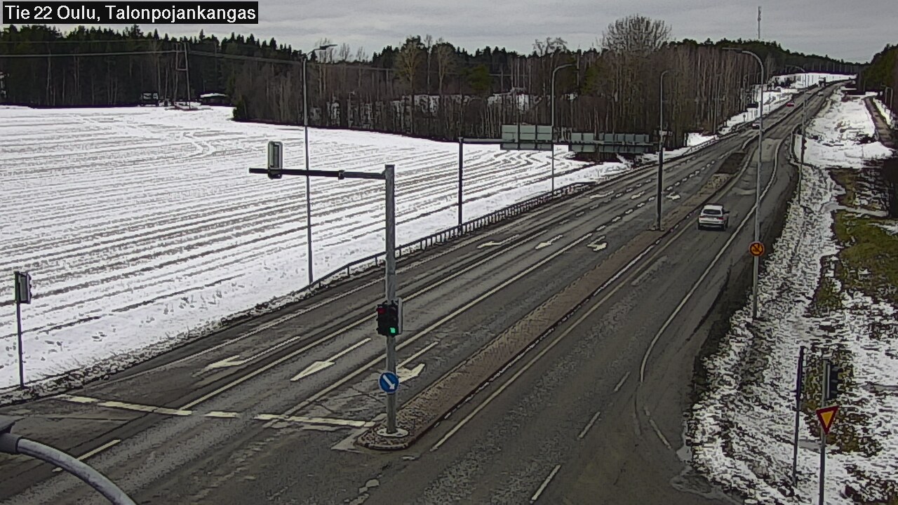 Weather Camera Image Road 22 Oulu Heikkilänkangas, Oulu, Pohjois-Pohjanmaa