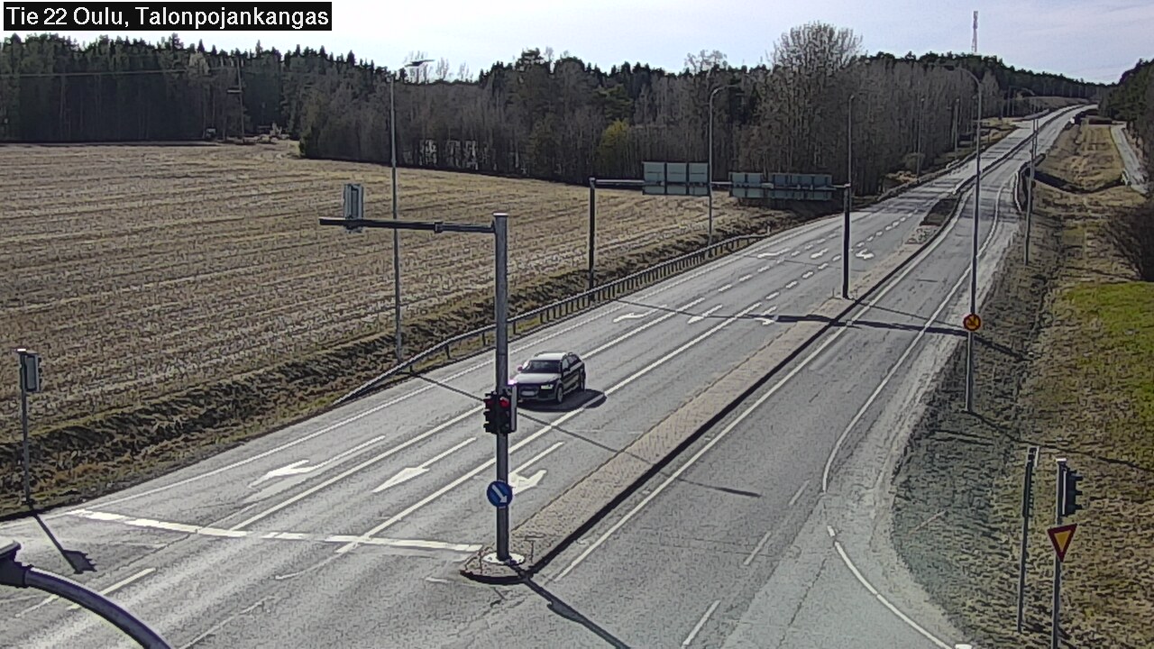 Weather Camera Image Väg 22 Oulu Heikkilänkangas, Oulu, Pohjois-Pohjanmaa
