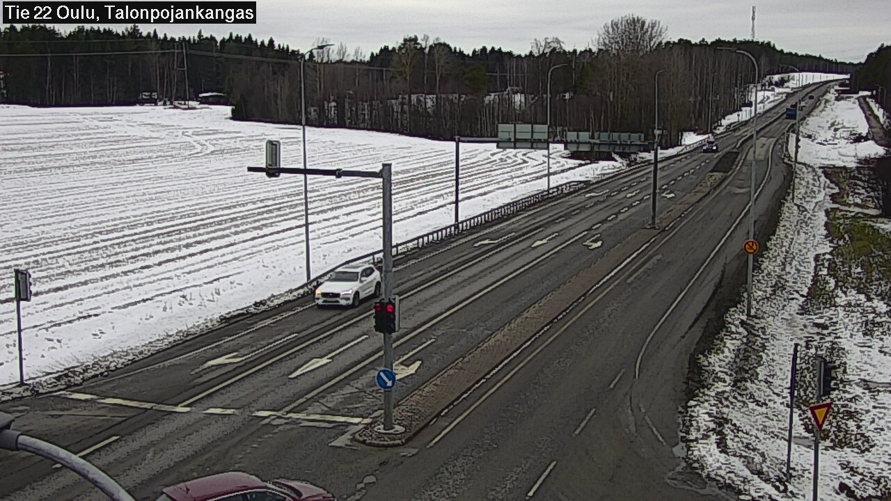 Weather Camera Image Road 22 Oulu Heikkilänkangas, Oulu, Pohjois-Pohjanmaa