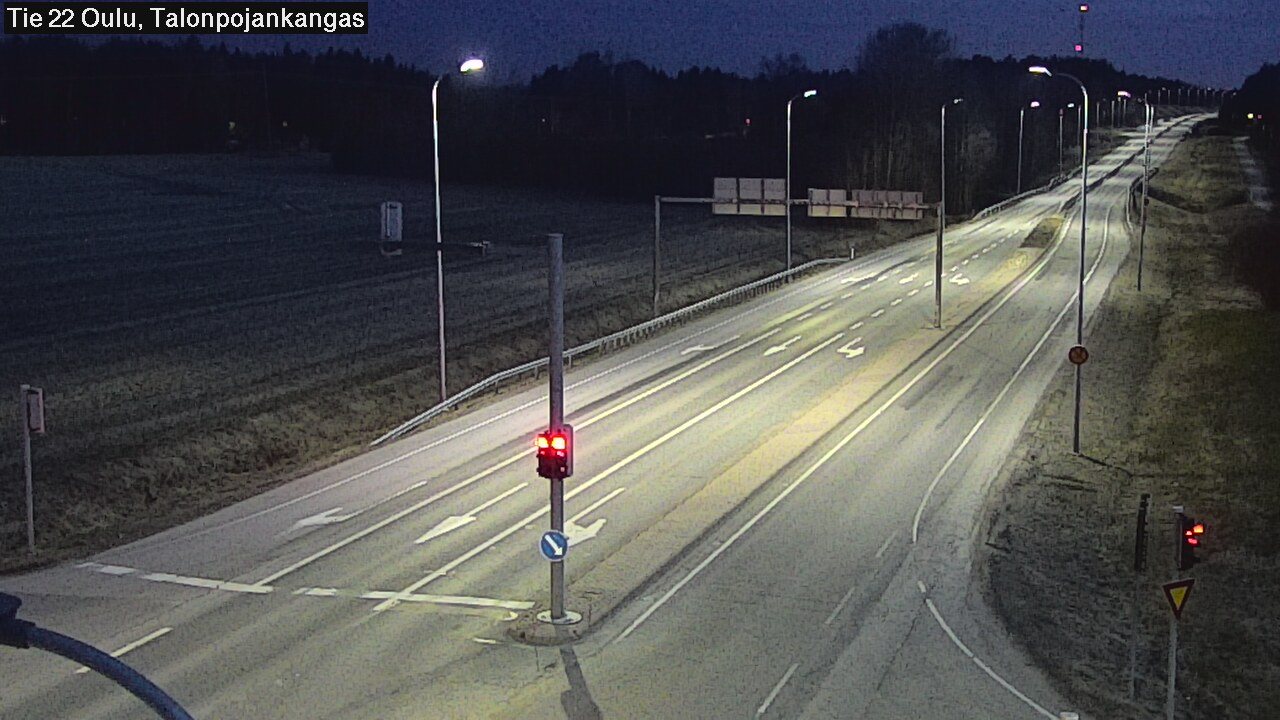 Weather Camera Image Väg 22 Oulu Heikkilänkangas, Oulu, Pohjois-Pohjanmaa