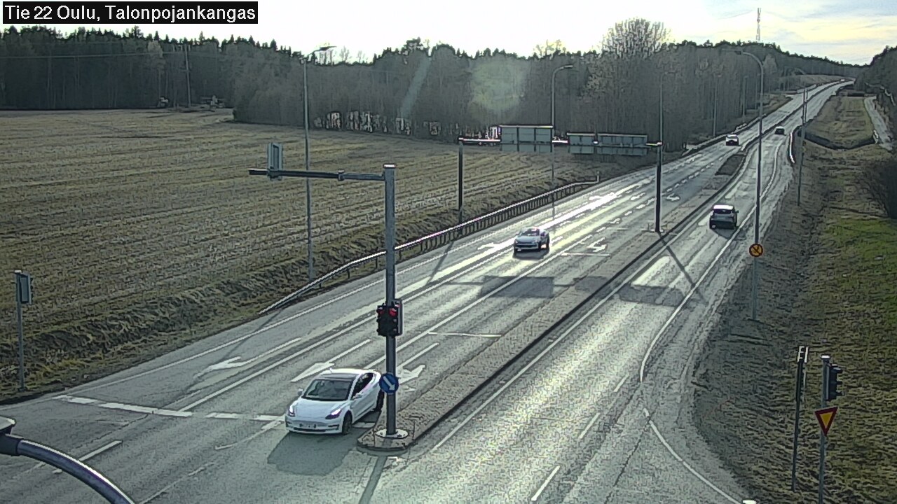Weather Camera Image Väg 22 Oulu Heikkilänkangas, Oulu, Pohjois-Pohjanmaa