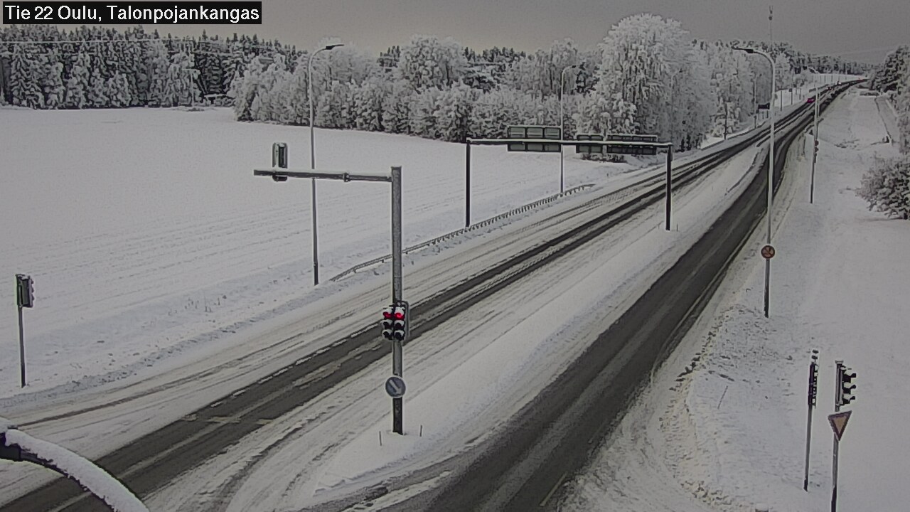 Weather Camera Image Väg 22 Oulu Heikkilänkangas, Oulu, Pohjois-Pohjanmaa