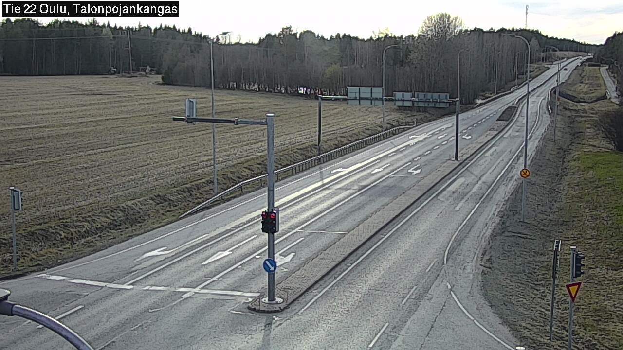 Weather Camera Image Väg 22 Oulu Heikkilänkangas, Oulu, Pohjois-Pohjanmaa