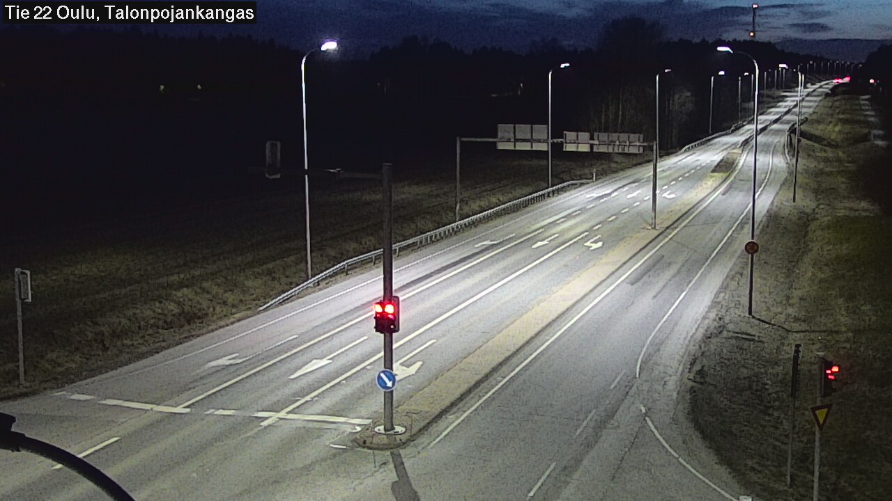 Weather Camera Image Väg 22 Oulu Heikkilänkangas, Oulu, Pohjois-Pohjanmaa