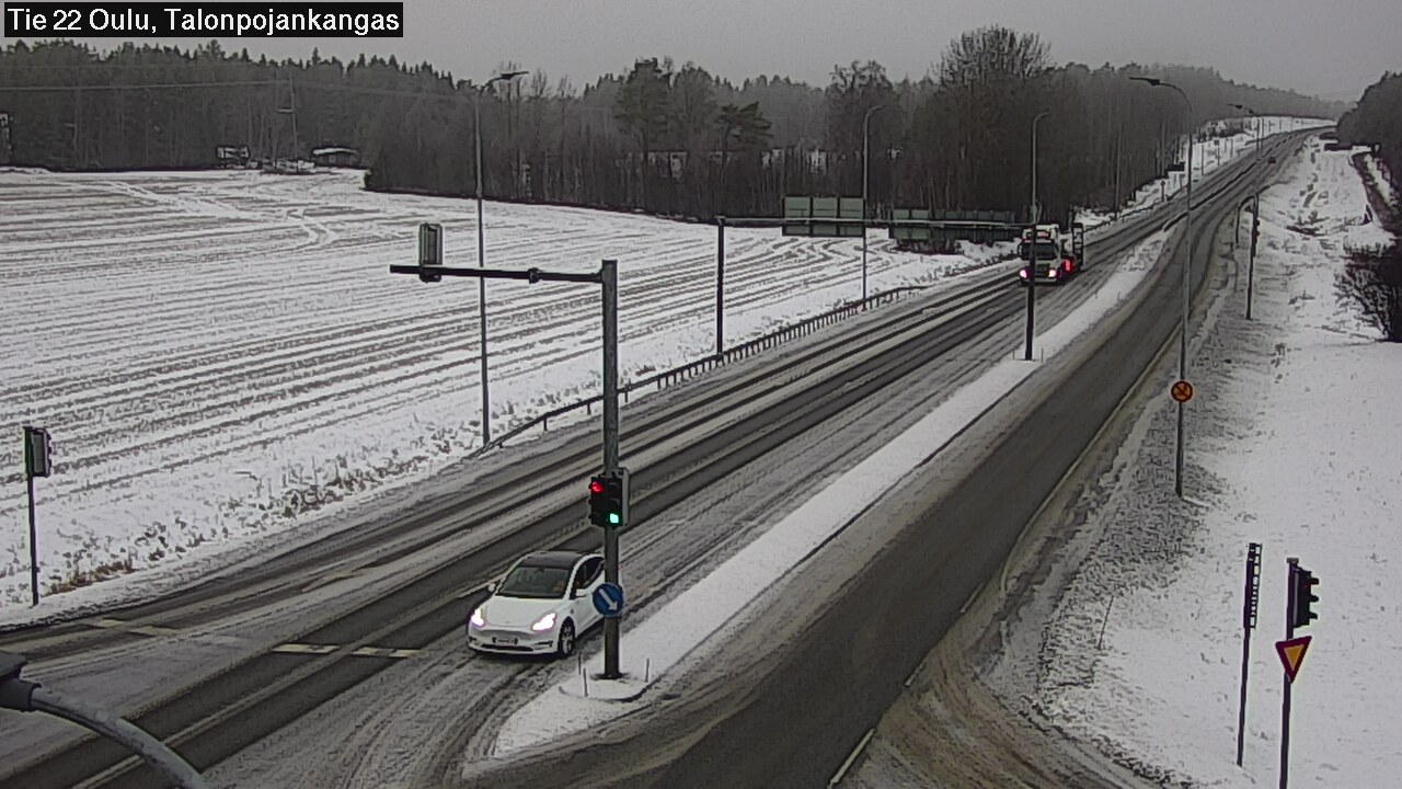 Weather Camera Image Väg 22 Oulu Heikkilänkangas, Oulu, Pohjois-Pohjanmaa