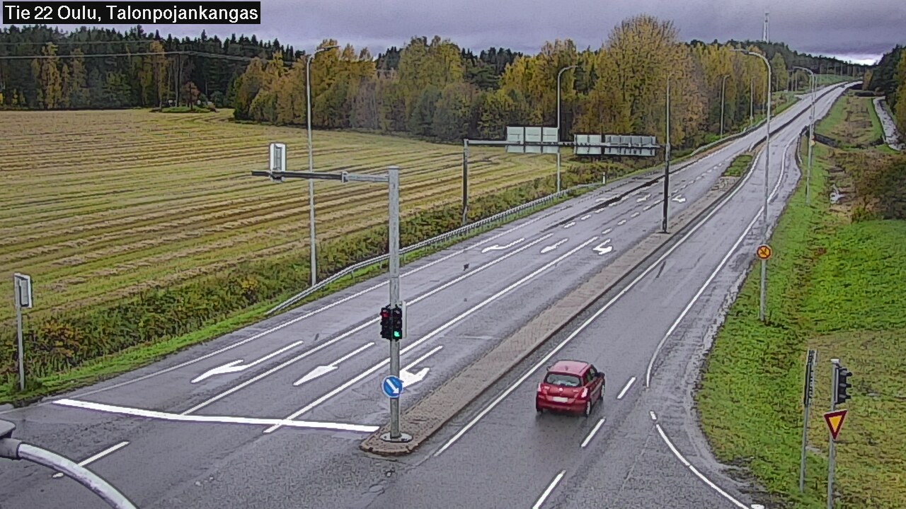 Weather Camera Image Road 22 Oulu Heikkilänkangas, Oulu, Pohjois-Pohjanmaa