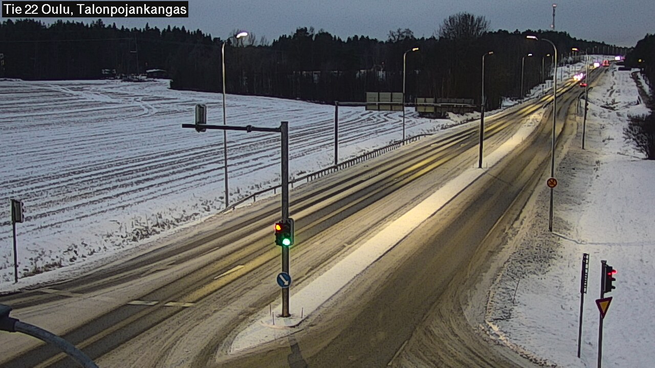 Weather Camera Image Road 22 Oulu Heikkilänkangas, Oulu, Pohjois-Pohjanmaa