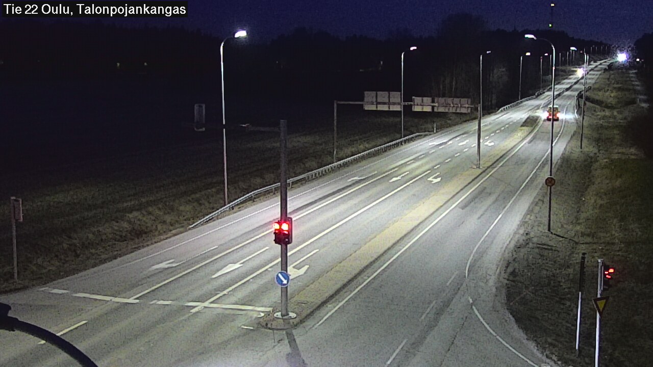 Weather Camera Image Väg 22 Oulu Heikkilänkangas, Oulu, Pohjois-Pohjanmaa