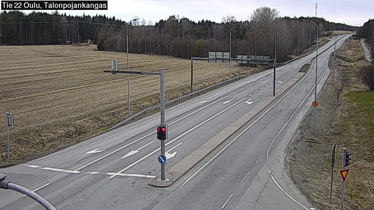 Weather Camera Image Väg 22 Oulu Heikkilänkangas, Oulu, Pohjois-Pohjanmaa
