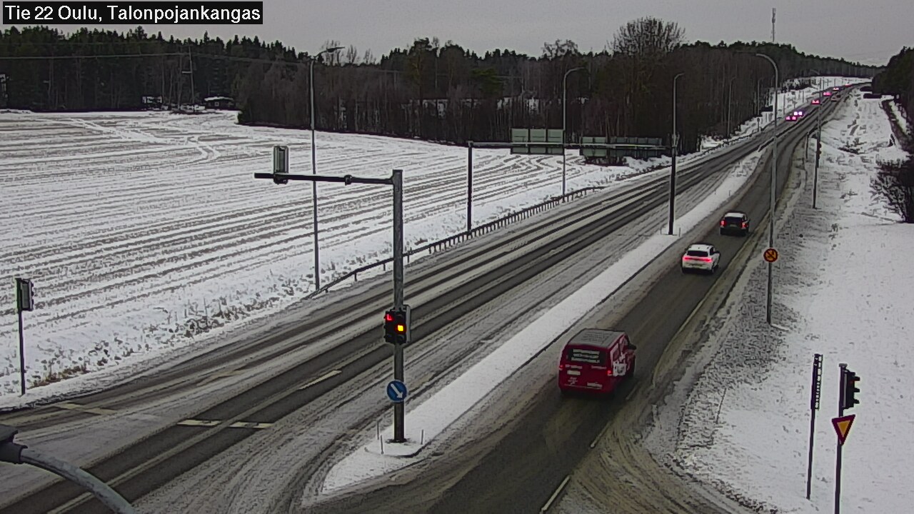 Weather Camera Image Väg 22 Oulu Heikkilänkangas, Oulu, Pohjois-Pohjanmaa