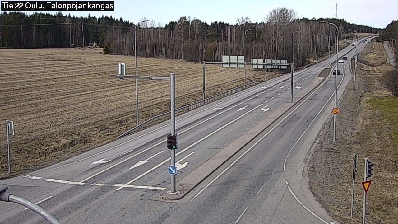 Weather Camera Image Väg 22 Oulu Heikkilänkangas, Oulu, Pohjois-Pohjanmaa