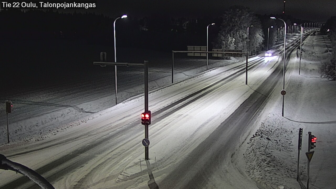 Weather Camera Image Väg 22 Oulu Heikkilänkangas, Oulu, Pohjois-Pohjanmaa