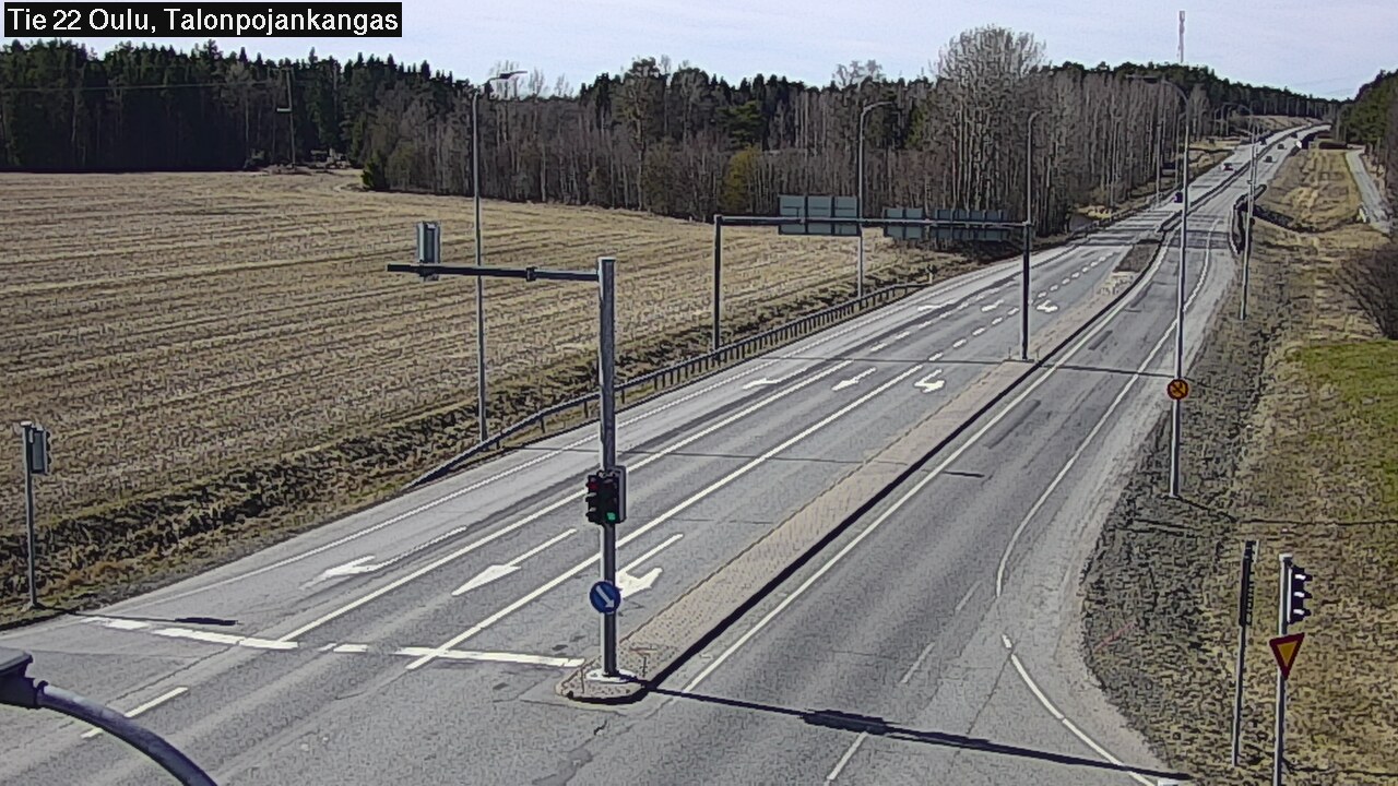Weather Camera Image Väg 22 Oulu Heikkilänkangas, Oulu, Pohjois-Pohjanmaa
