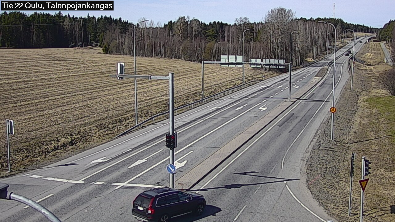 Weather Camera Image Väg 22 Oulu Heikkilänkangas, Oulu, Pohjois-Pohjanmaa