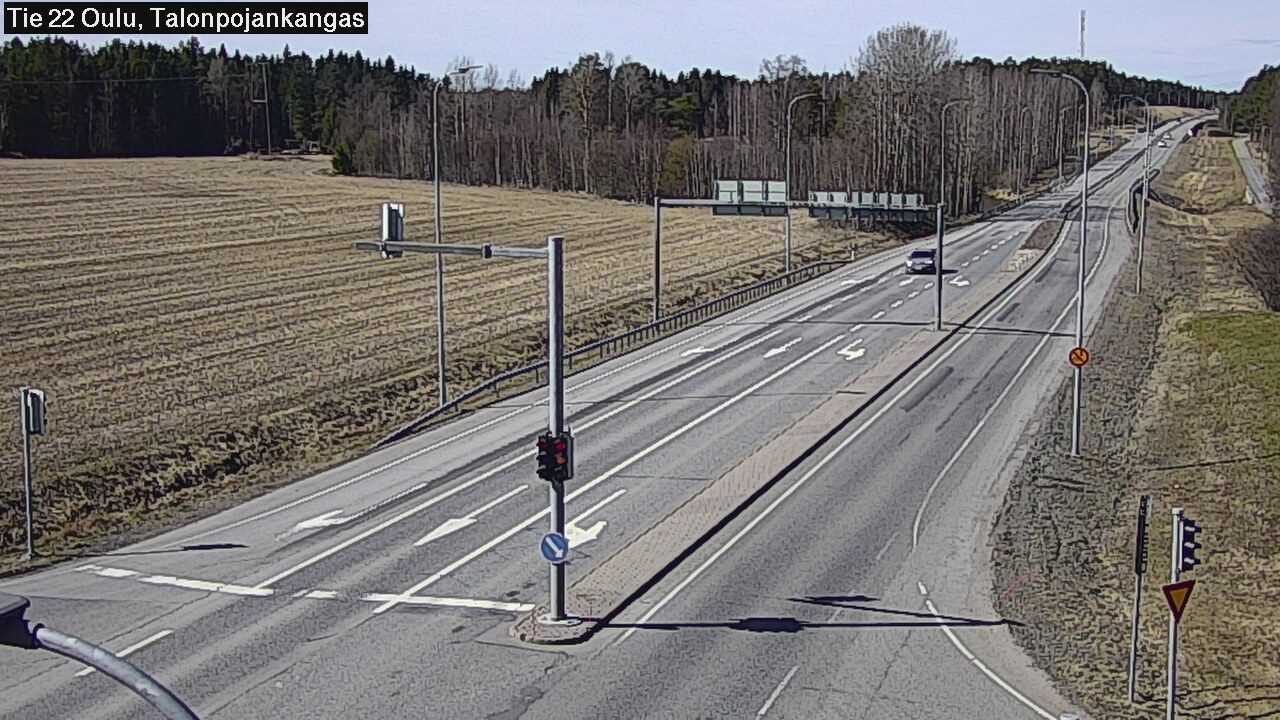 Weather Camera Image Väg 22 Oulu Heikkilänkangas, Oulu, Pohjois-Pohjanmaa