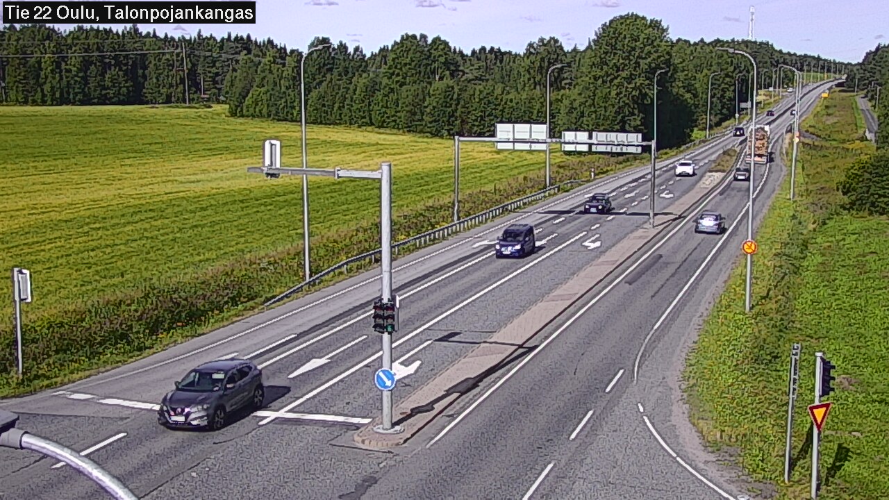 Weather Camera Image Väg 22 Oulu Heikkilänkangas, Oulu, Pohjois-Pohjanmaa