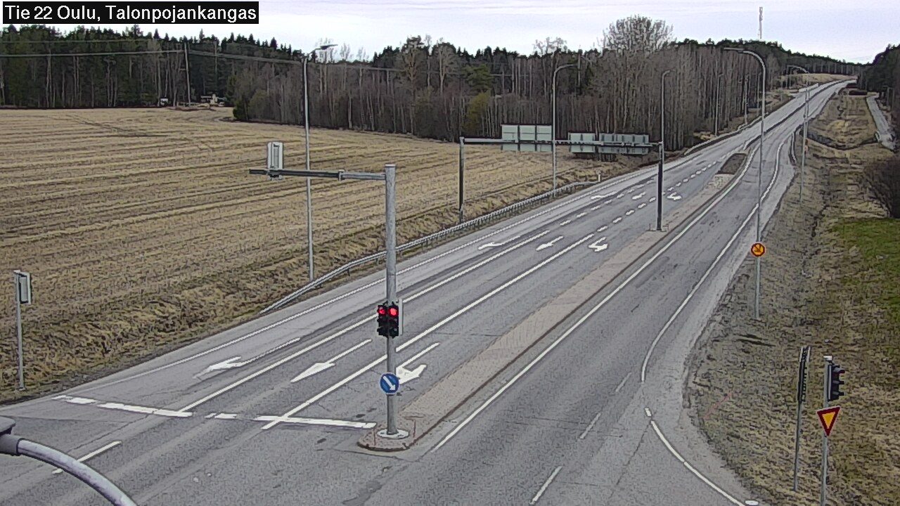 Weather Camera Image Väg 22 Oulu Heikkilänkangas, Oulu, Pohjois-Pohjanmaa