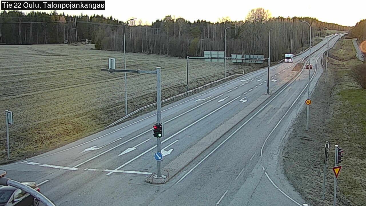 Weather Camera Image Väg 22 Oulu Heikkilänkangas, Oulu, Pohjois-Pohjanmaa