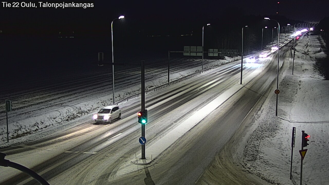 Weather Camera Image Road 22 Oulu Heikkilänkangas, Oulu, Pohjois-Pohjanmaa