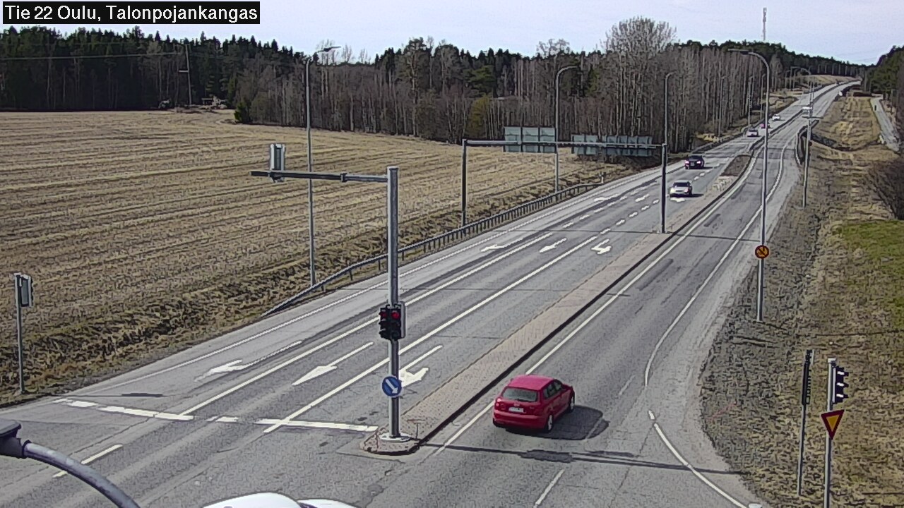 Weather Camera Image Väg 22 Oulu Heikkilänkangas, Oulu, Pohjois-Pohjanmaa