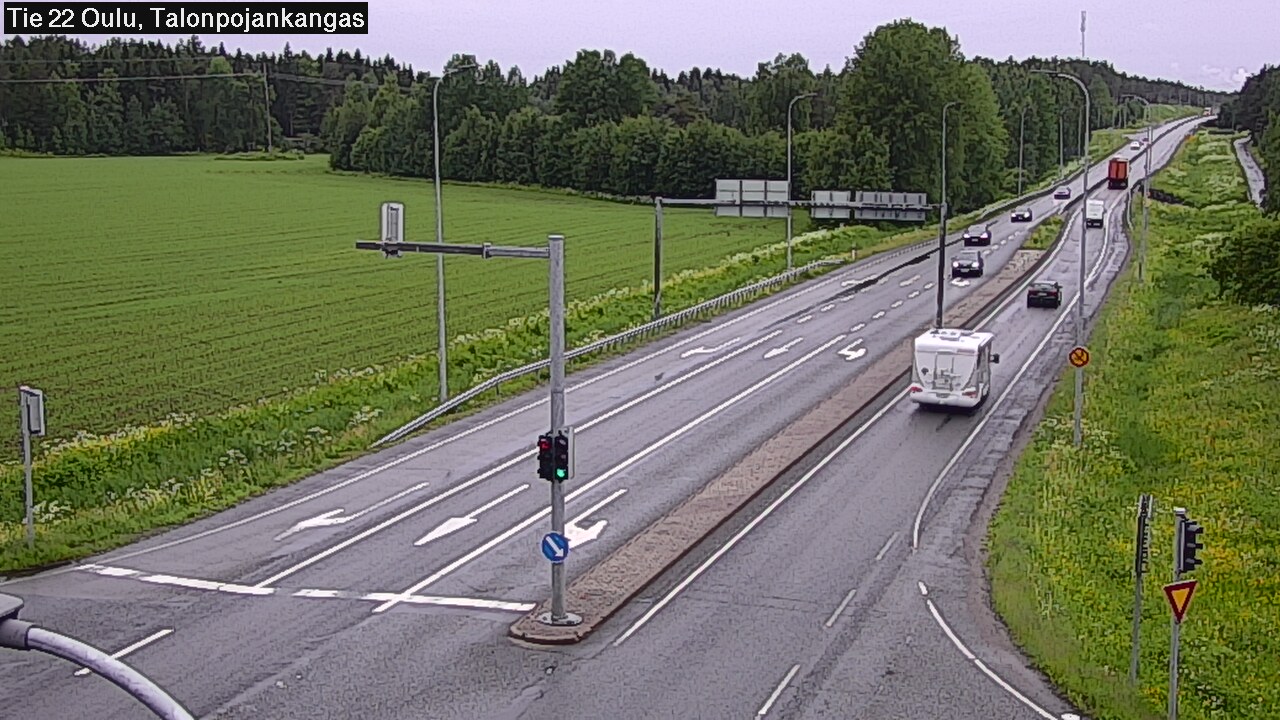 Weather Camera Image Väg 22 Oulu Heikkilänkangas, Oulu, Pohjois-Pohjanmaa